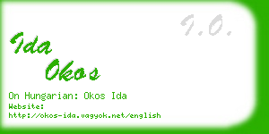 ida okos business card